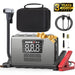 GCZ 3000A portable car jump starter with 150PSI air compressor and 20000mAh power bank for roadside emergencies.