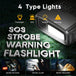 GCZ 3000A portable car jump starter with 150PSI air compressor and 20000mAh power bank for roadside emergencies.