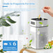 GCZ Purificador de Aire KJ1-5 con filtro HEPA13 y aromaterapia para hogar y oficina.