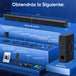GCZ Barra de Sonido 2.1 con subwoofer de 200W para TV y cine en casa con HDMI ARC