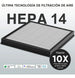 GCZ Filtro de Repuesto HEPA 14 Pack de 2 para Purificador de Aire KJ3-5S, ideal para el hogar