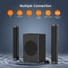 GCZ 2.1 CH Separable Soundbar with Subwoofer for Immersive TV Home Theater
