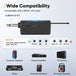 GCZ Rechargeable Wireless Microphones with stable 50-100ft range for karaoke, DJ, and public speaking.