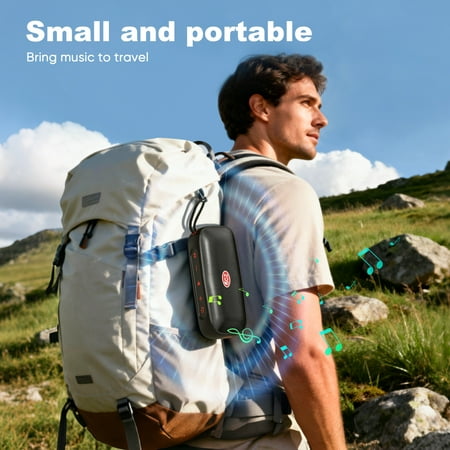GCZ Portable Bluetooth Speaker with 40W HD sound, deep bass, IPX7 waterproof, and TWS stereo for outdoor parties