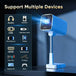 GCZ Smart Projector with officially licensed Netflix, auto-focus, WiFi 6, and flexible stand for home cinema
