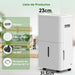 GCZ deshumidificador 22L/día con drenaje continuo y temporizador para hogar y oficina