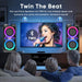 GCZ 160W Bluetooth Party Speaker with dual 6.5-inch woofers, TWS, and microphone input for karaoke and outdoor events.