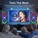 GCZ 160W Bluetooth Party Speaker with dual 6.5-inch woofers, TWS, and microphone input for karaoke and outdoor events.