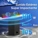 GCZ Barra de Sonido 2.1 con Subwoofer, Luces LED y Bluetooth 5.3 para TV y Fiestas