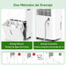 GCZ deshumidificador 22L/día con drenaje continuo y temporizador para hogar y oficina