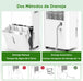 GCZ deshumidificador 22L/día con drenaje continuo y temporizador para hogar y oficina