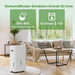 GCZ deshumidificador 22L/día con drenaje continuo y temporizador para hogar y oficina