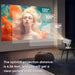 GCZ portable WiFi projector with 1080P support, auto keystone, electric focus, and Bluetooth 5.2 for home theater.