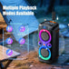 GCZ 160W Bluetooth Party Speaker with dual 6.5-inch woofers, TWS, and microphone input for karaoke and outdoor events.