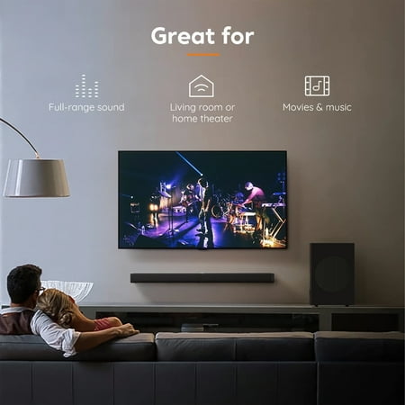 GCZ 2.1 CH Separable Soundbar with Subwoofer for Immersive TV Home Theater