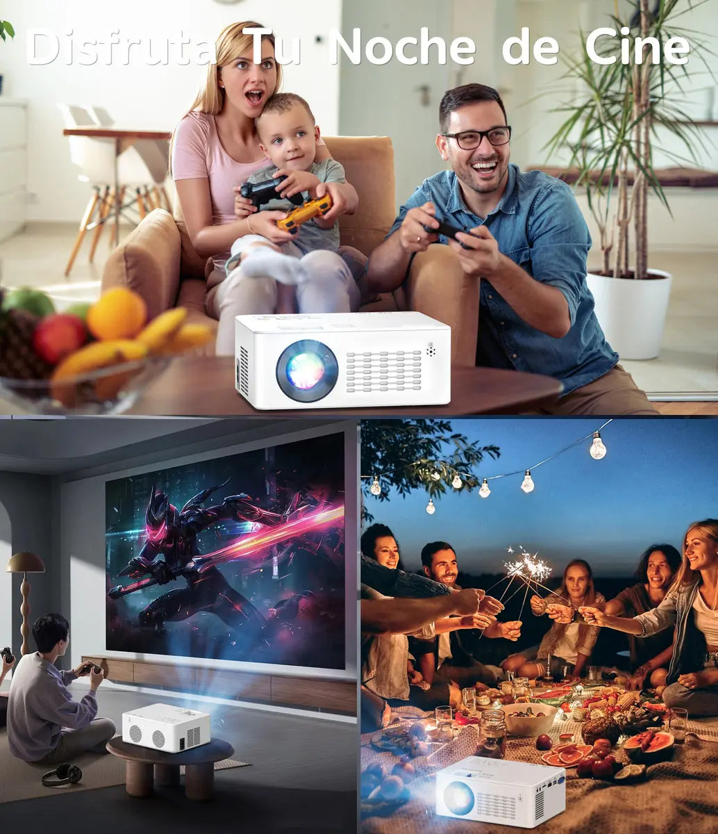 GCZ Proyector 4K Android 11 Smart LED Full HD portátil para cine en casa