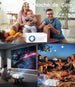 GCZ Proyector 4K Android 11 Smart LED Full HD portátil para cine en casa