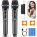 GCZ Rechargeable Wireless Microphones with stable 50-100ft range for karaoke, DJ, and public speaking.