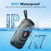 GCZ Portable Bluetooth Speaker with 40W HD sound, deep bass, IPX7 waterproof, and TWS stereo for outdoor parties