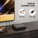 GCZ Mini DVD Player for TV with 1080P HDMI, USB, Multi-Format Discs