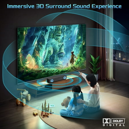 GCZ 100W Dolby Digital Sound Bar for TV and Gaming with HDMI ARC
