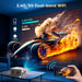 GCZ Video Projector with Dual WiFi, Bluetooth 5.2, 4K support, 80-inch screen, and mini tripod for home theater and outdoor use.