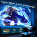 GCZ Smart Projector with officially licensed Netflix, auto-focus, WiFi 6, and flexible stand for home cinema